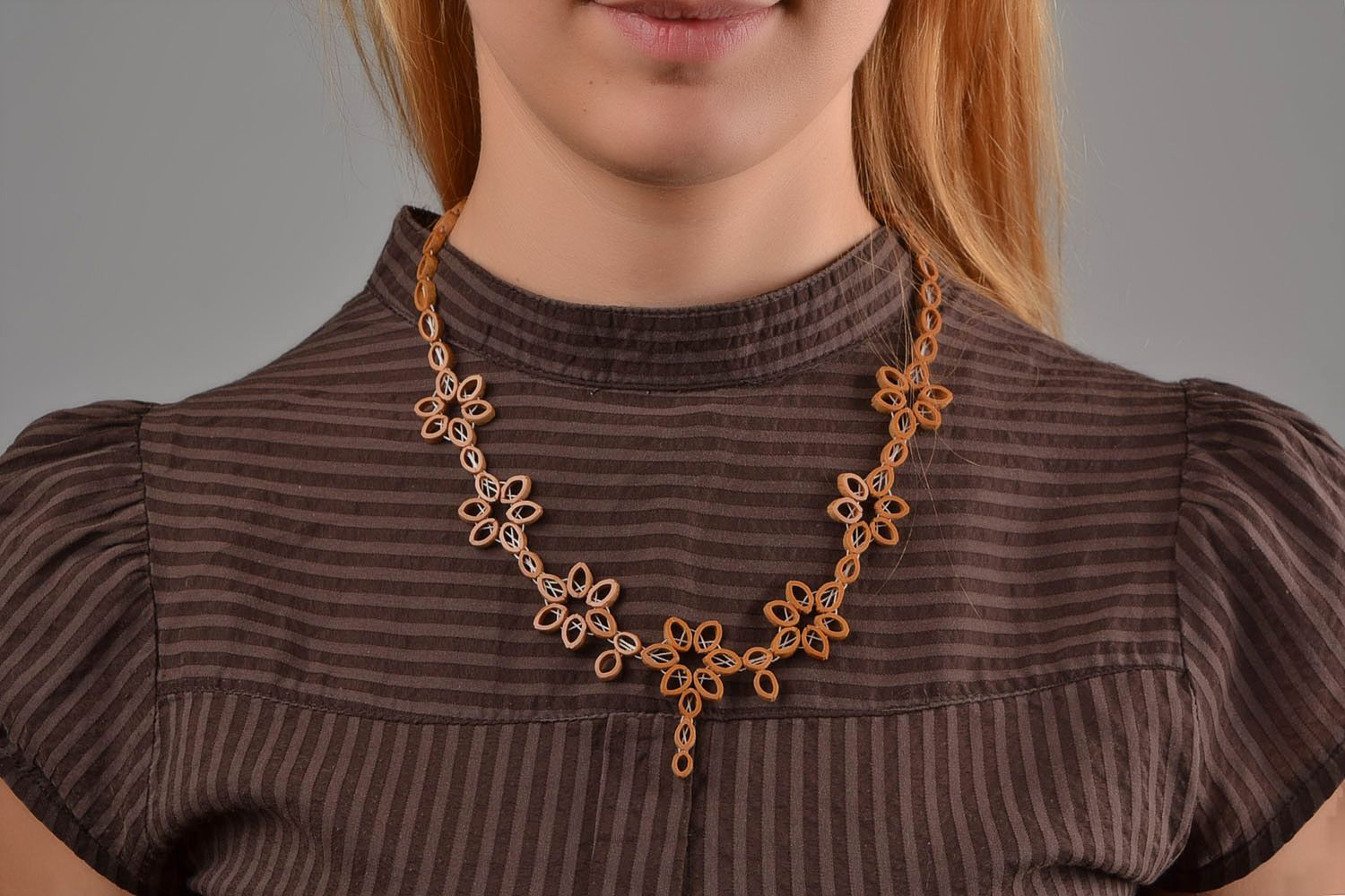 Damen Halskette handmade Schmuck Collier Ethno Schmuck hochwertiger Modeschmuck foto 1