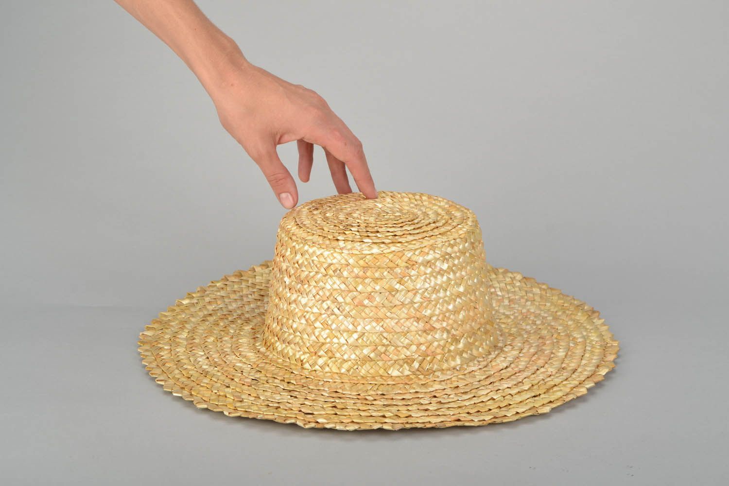Соломенная мужская шляпа фото 2
