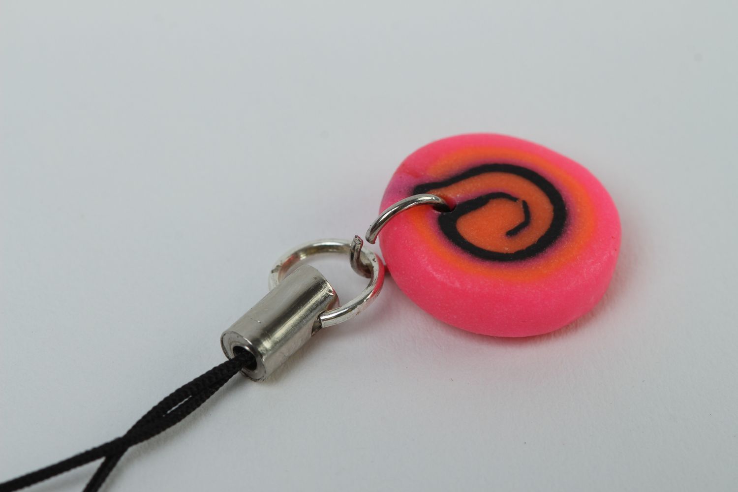 Handmade plastic keychain phone charm cool keyrings polymer clay ideas photo 4