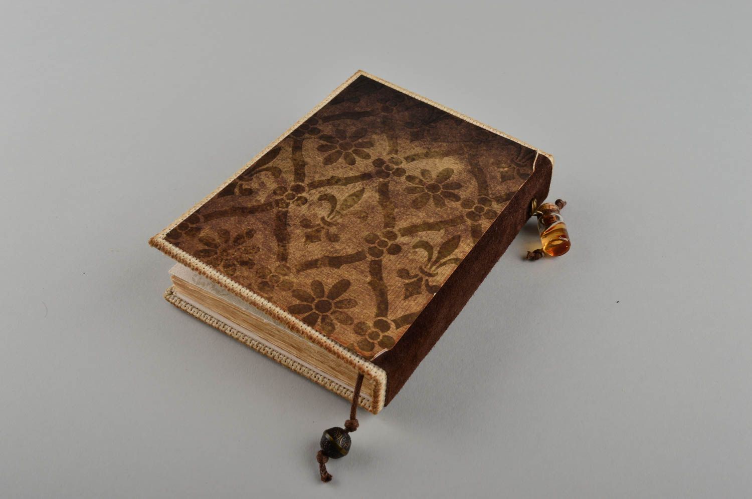 Tagebuch mit Schloss handmade Design Tagebuch individuelles Notizbuch in Braum foto 5