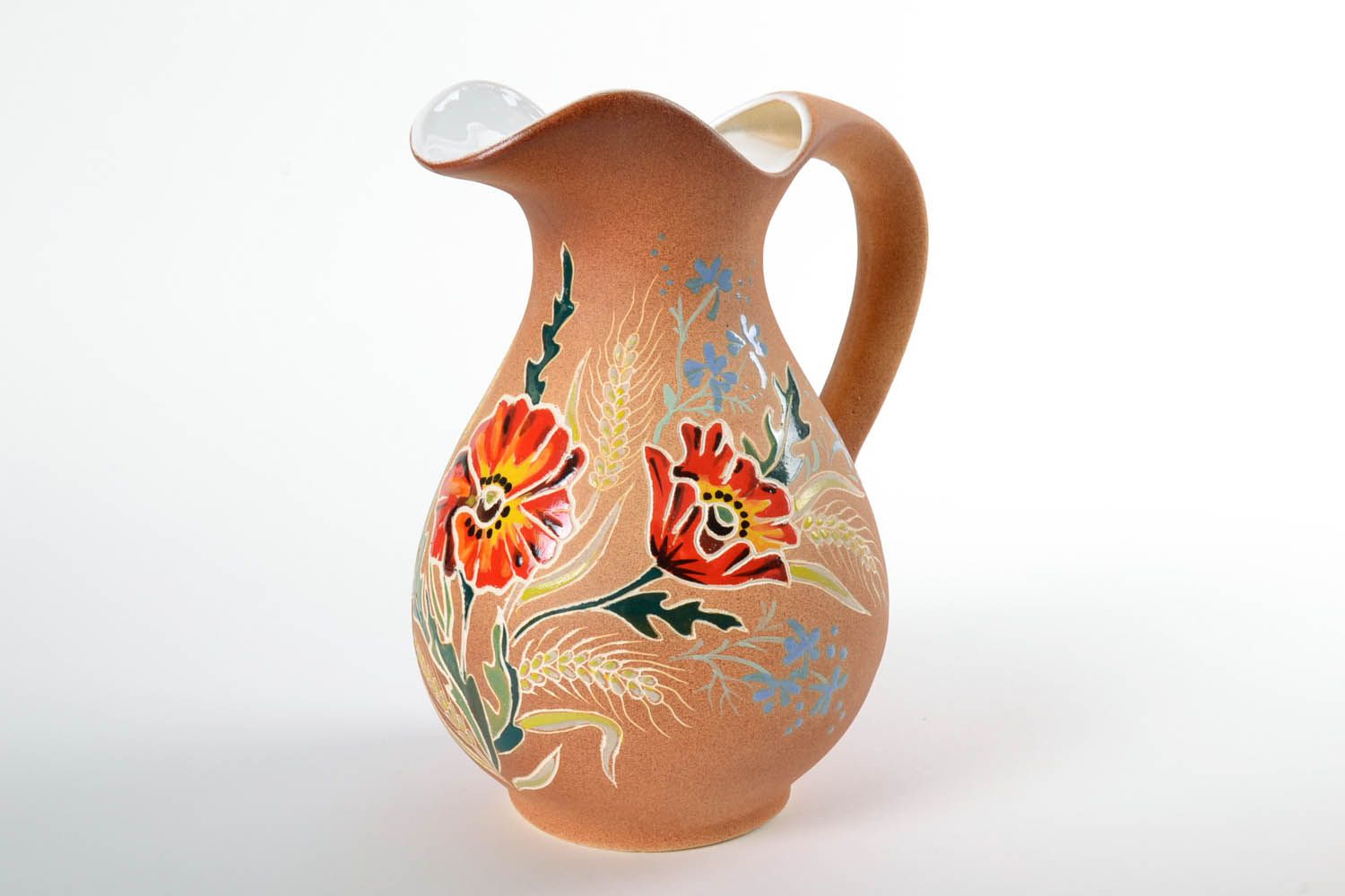 Large 100 oz ceramic water jug with handle 4,13 lb photo 3