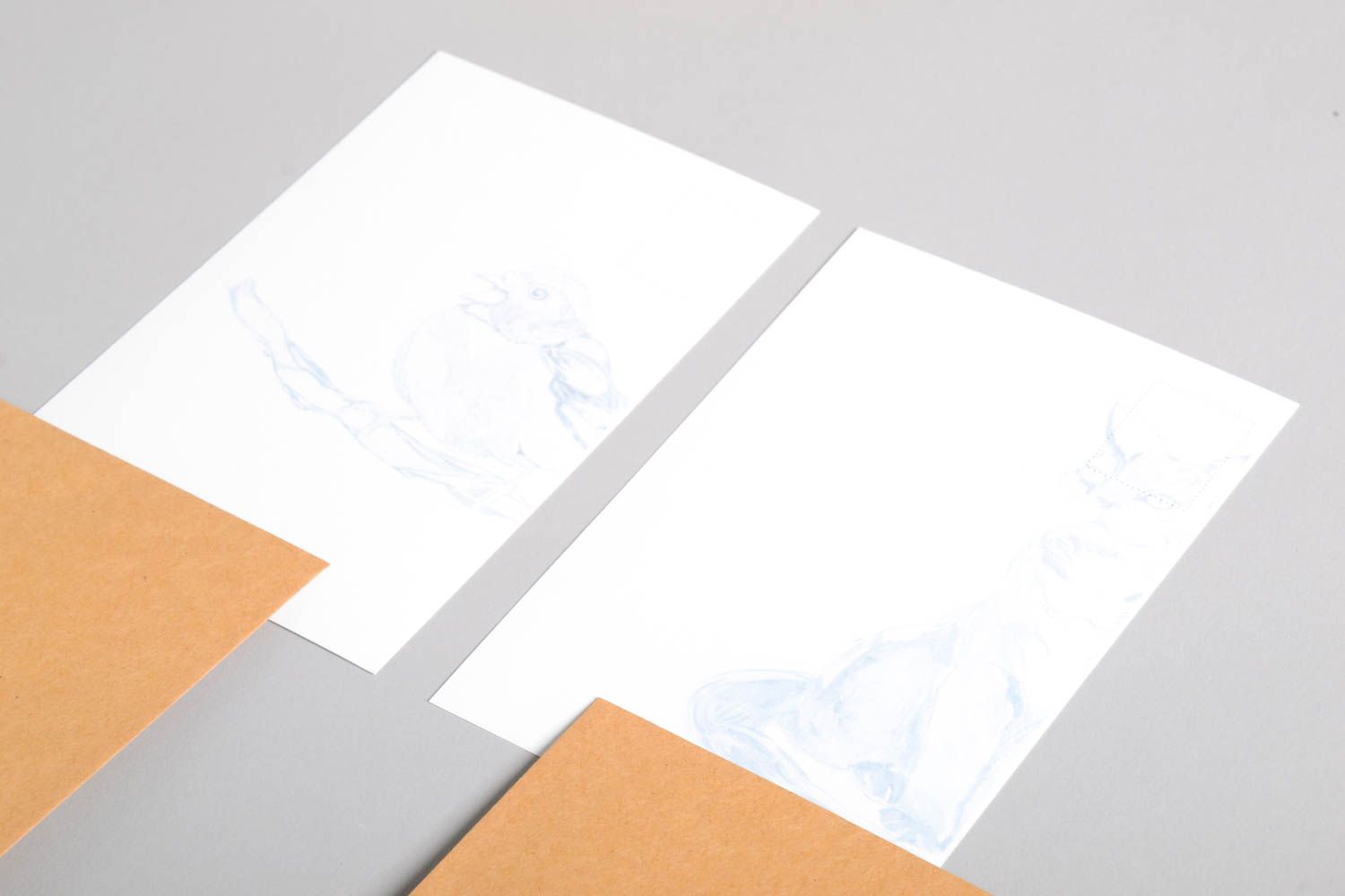 Открытки ручной работы красивые открытки две поздравительные открытки печатные фото 3
