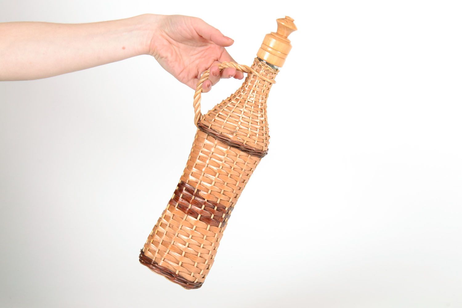 Decorative woven bottle photo 5