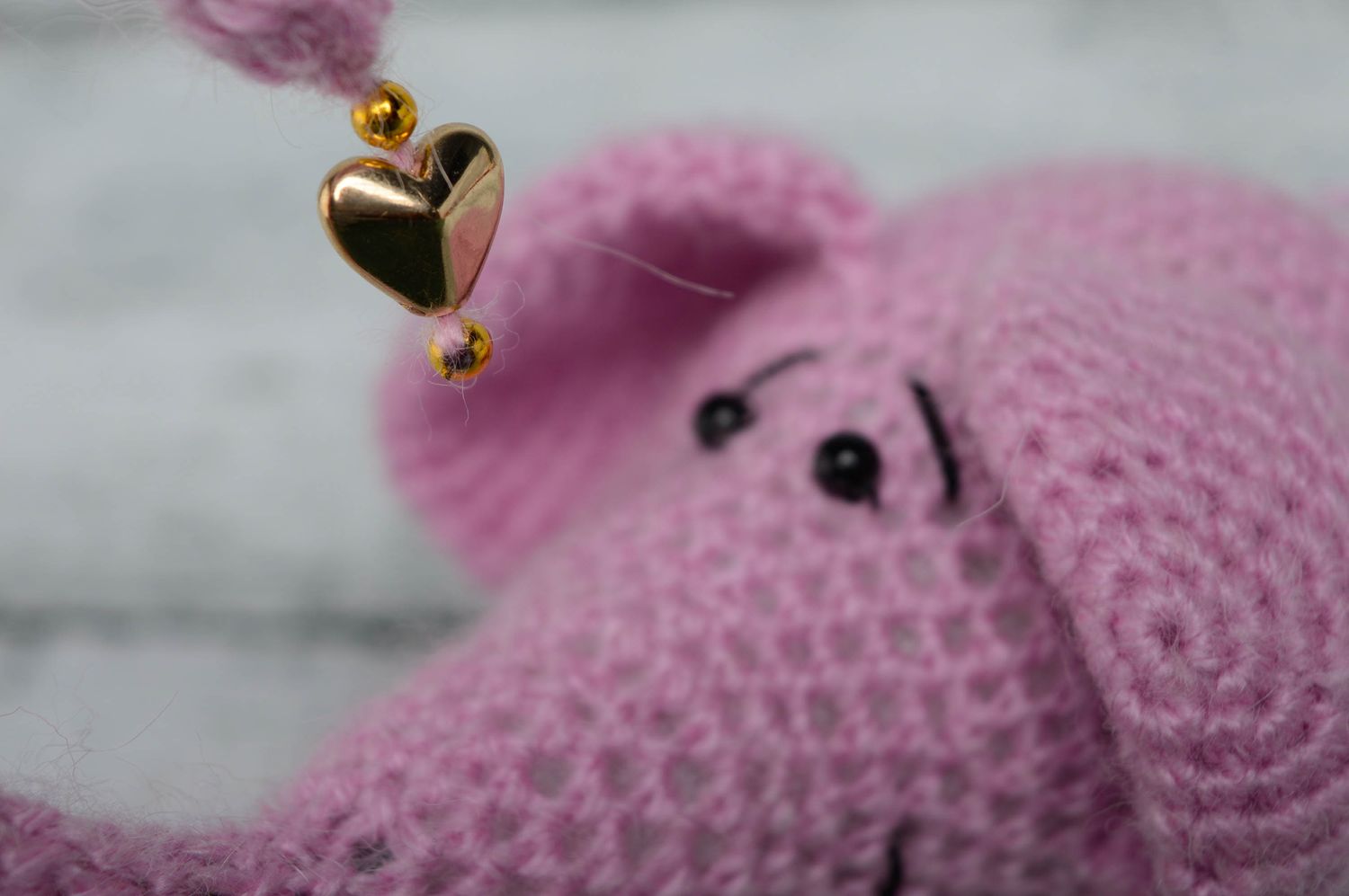 Soft crochet toy Pink Elephant photo 3