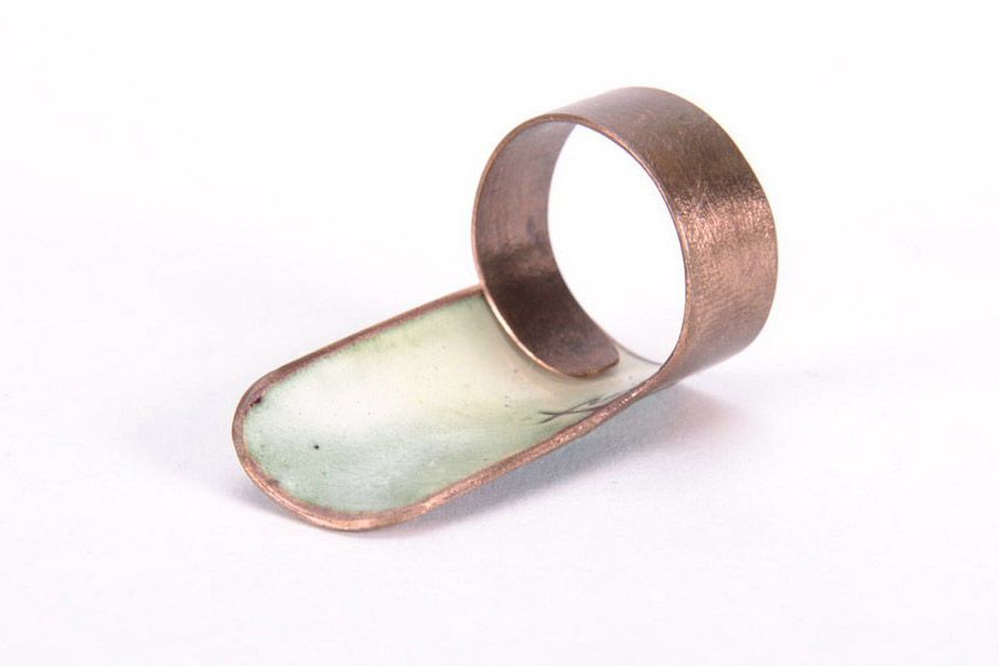 Origineller Ring aus Kupfer foto 5