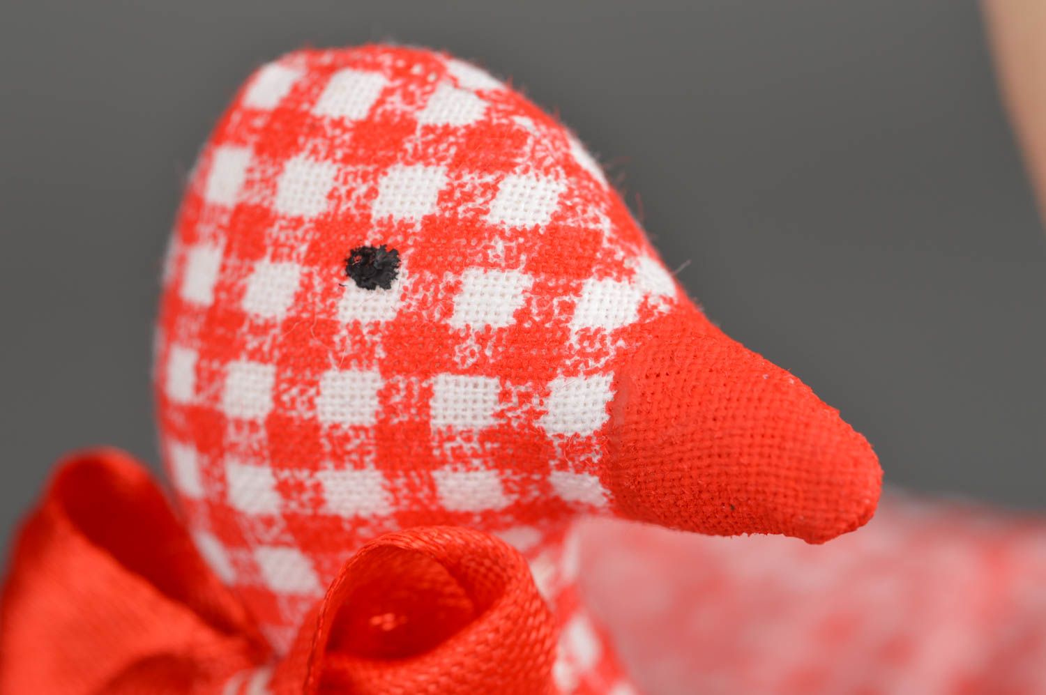 Мягкие игрушки утка с утенком из ткани ручной работы авторские красивые фото 4