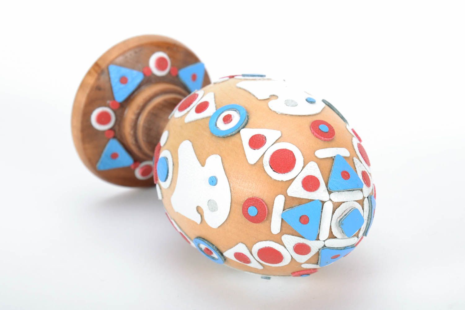 Wooden Easter egg with holder photo 3
