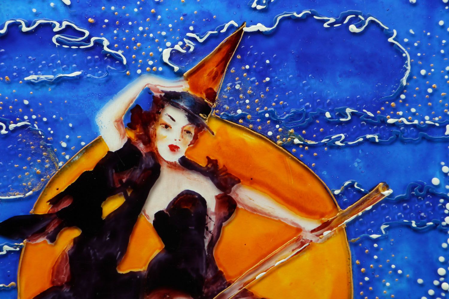 Wall painting Pretty Witch photo 2