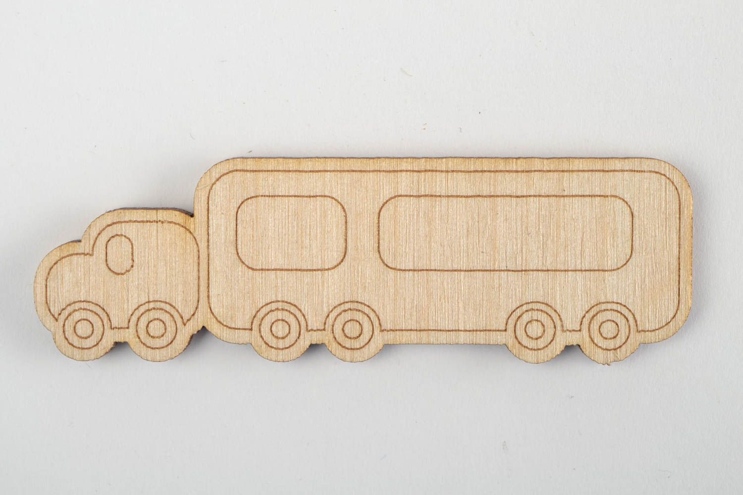 Lastwagen Holz handmade Miniatur Figur Holz Rohling zum Bemalen Kinder Geschenk foto 4