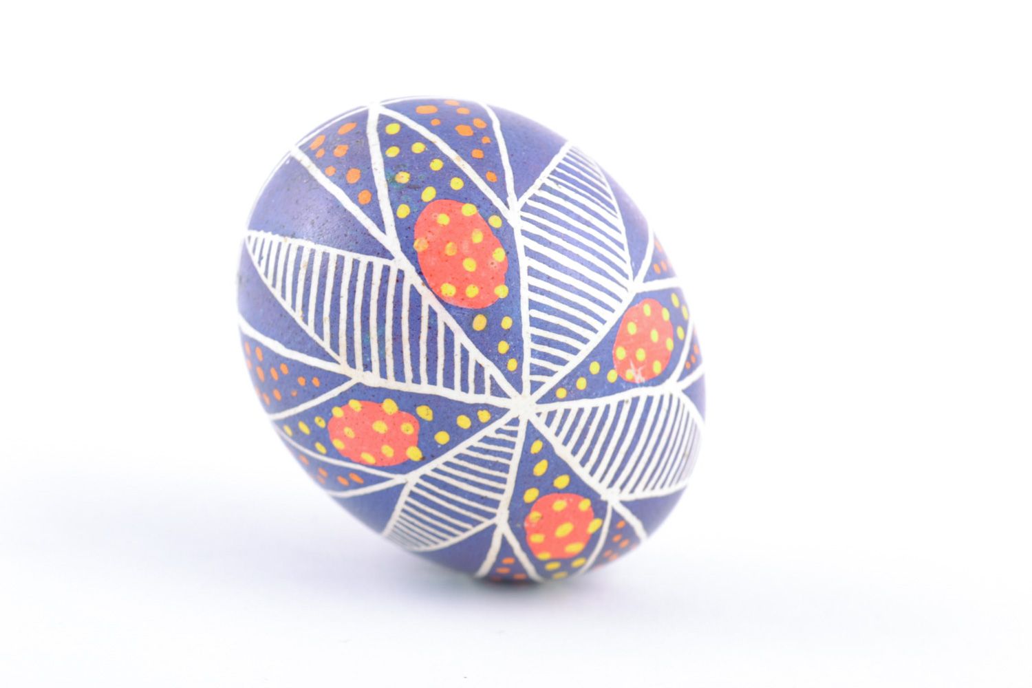 Beautiful unusual handmade painted chicken egg for Easter home decor  photo 5