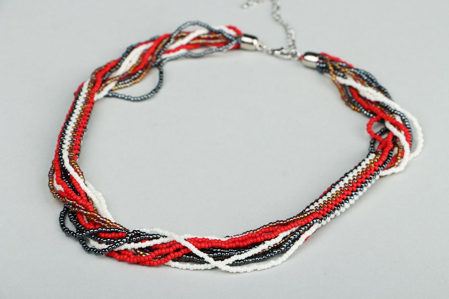 Necklace made of japanese beads photo 1