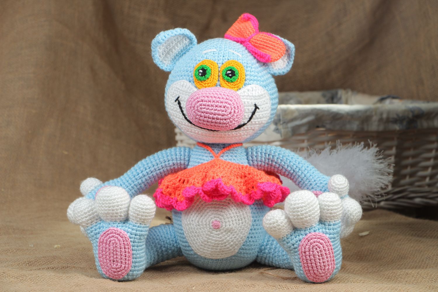 Soft crochet toy Kitty Frosya photo 5