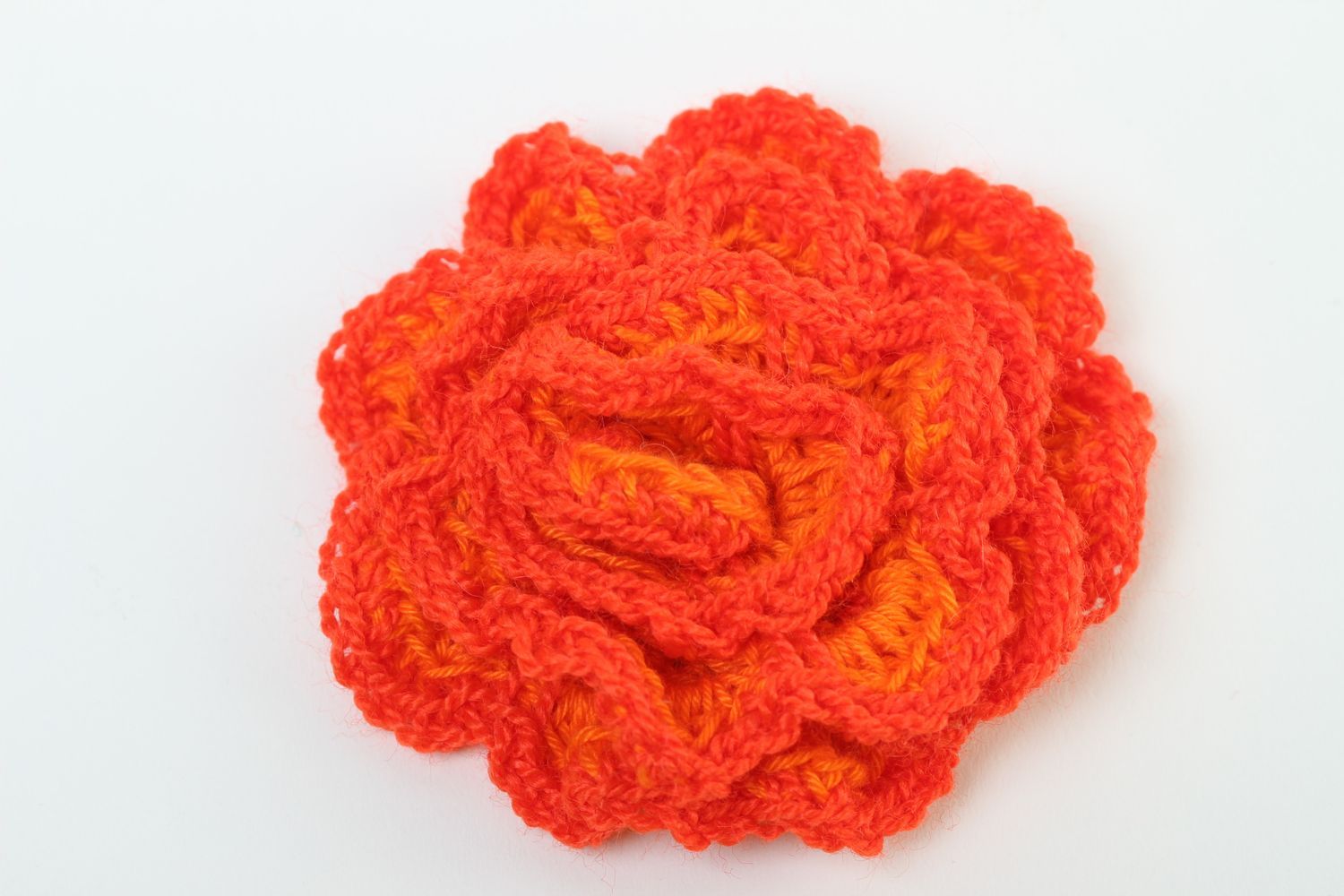 Handmade jewelry supplies crocheted flower crochet flower hair clips supplies photo 2