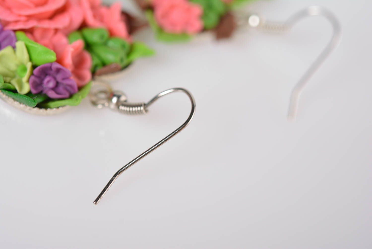 Modische Blumen Ohrringe handgemachter Designer Schmuck Accessoire für Frauen foto 4