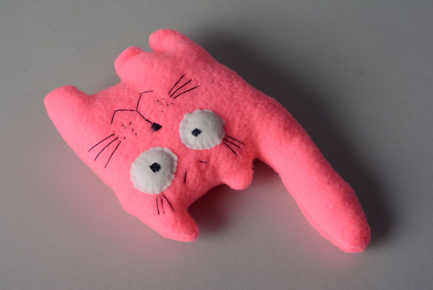 Brinquedo macio com aroma feito à mão Gato cor de rosa foto 5