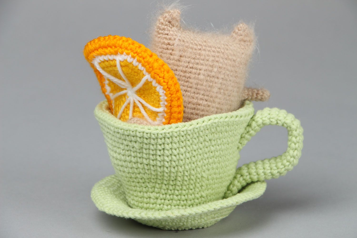 Мягкая игрушка Теплый чай зеленый фото 3
