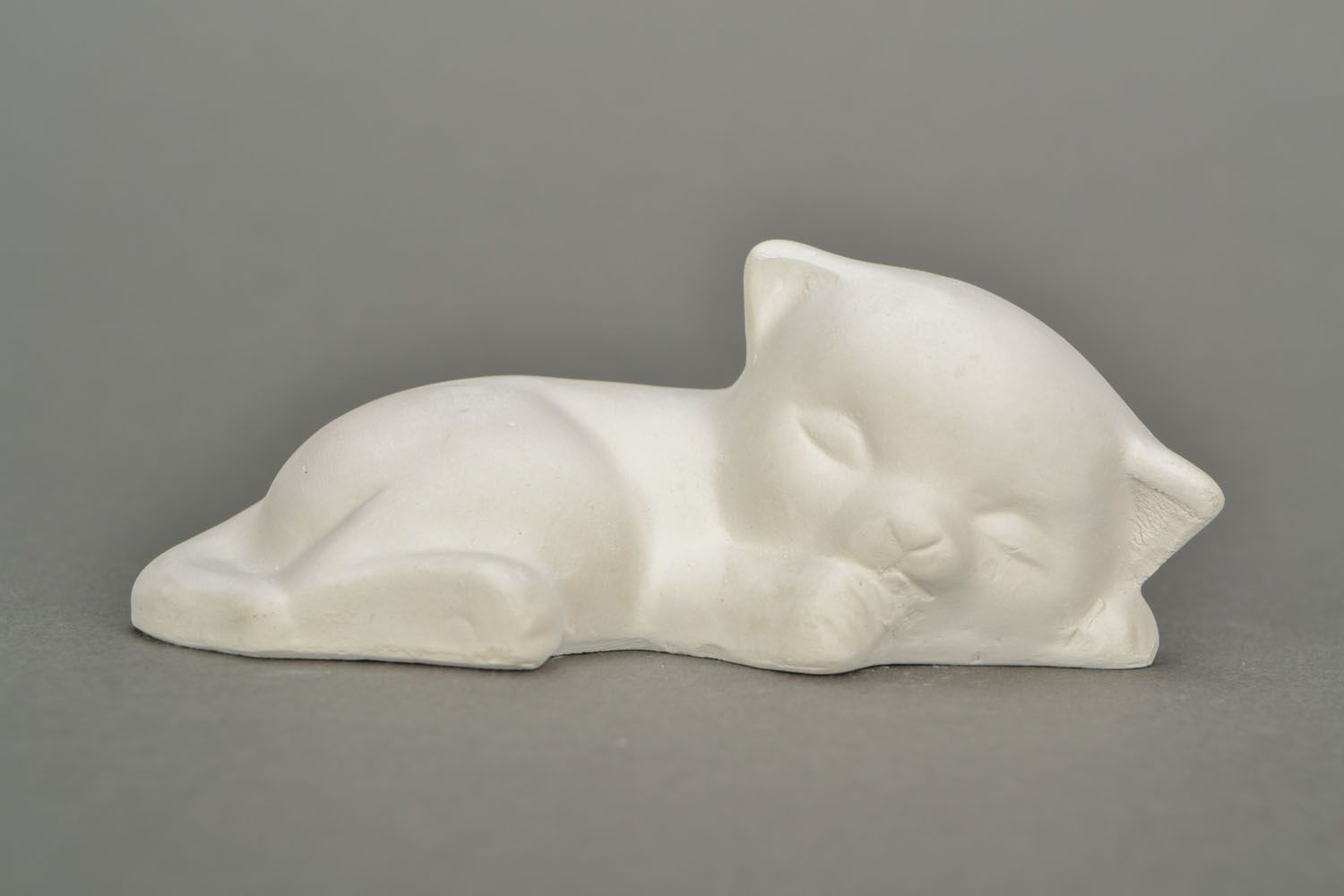 Plaster figurine for painting Cat photo 3