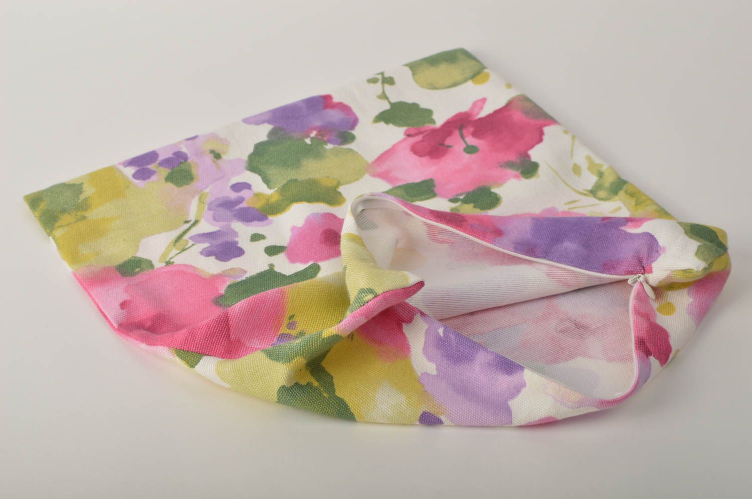 Pillowcase flower pattern home decor handmade goods textile gift unusual present photo 3