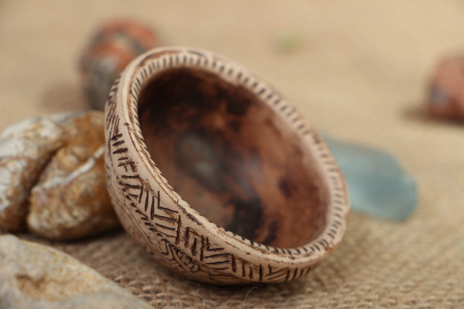 Small ceramic pot for salt photo 5