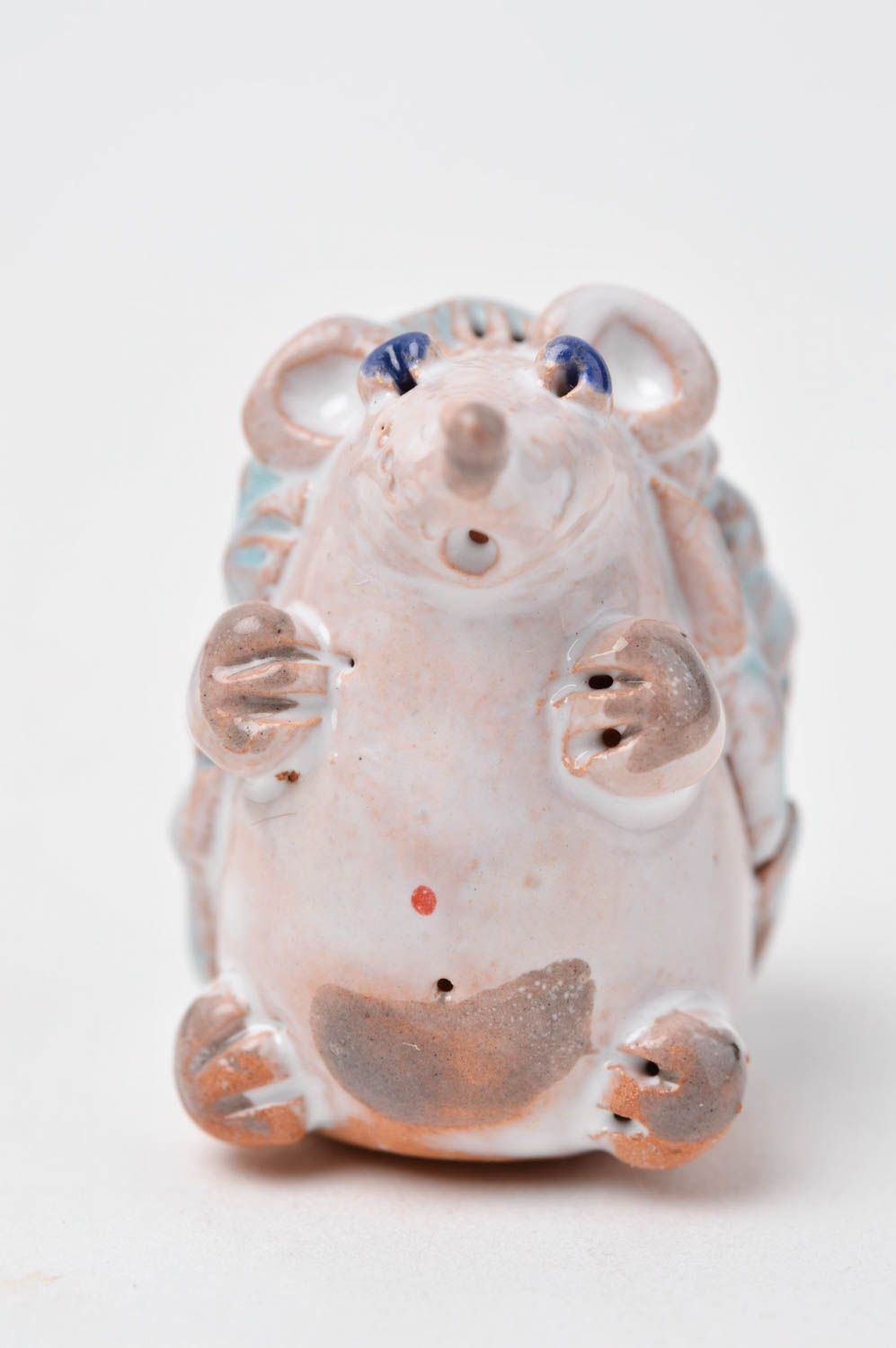 Igel handgeschaffene grell Keramik Deko Figur aus Ton Tier Statue Miniatur Figur foto 9