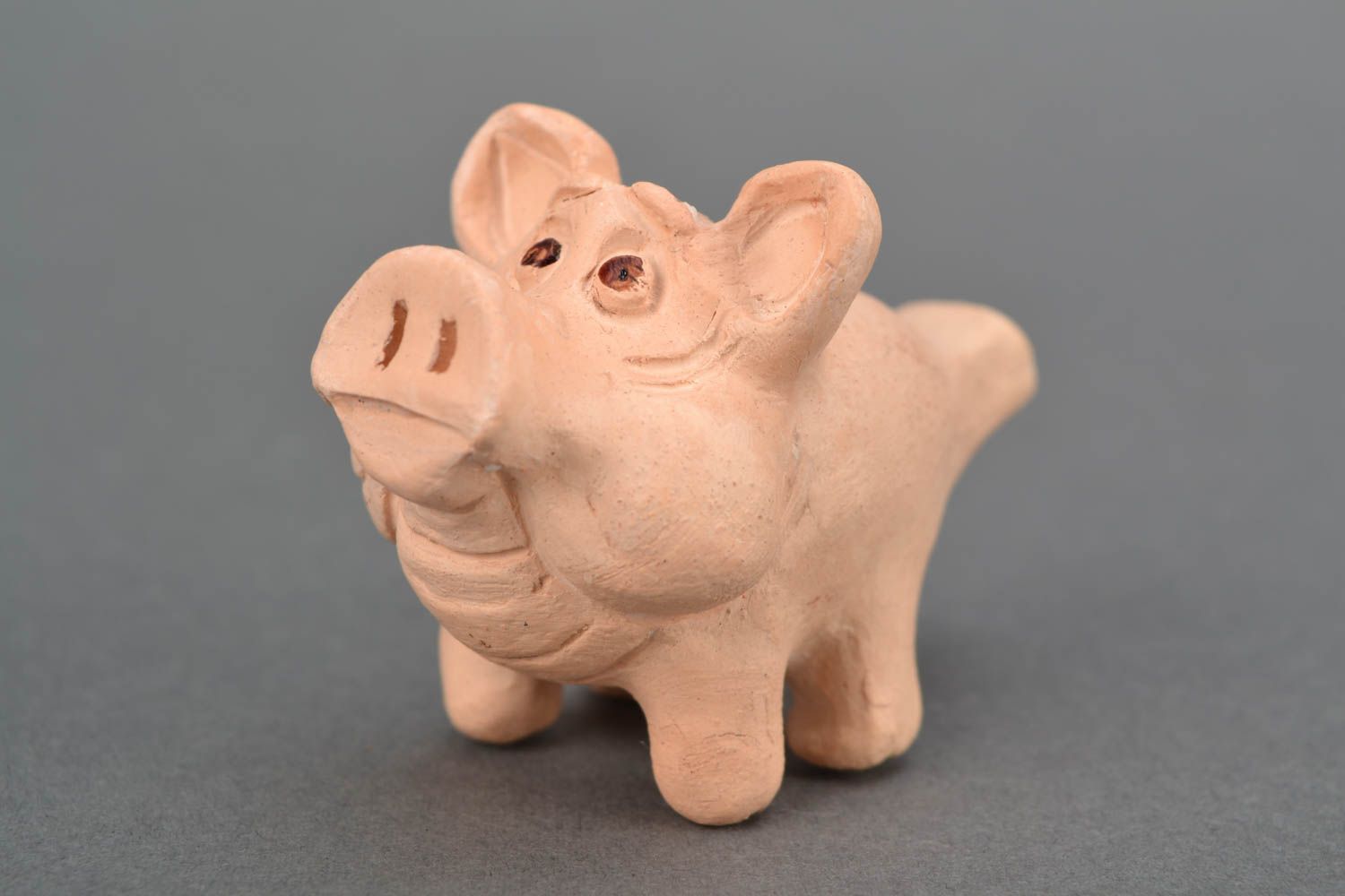 Ceramic penny whistle Pig photo 1