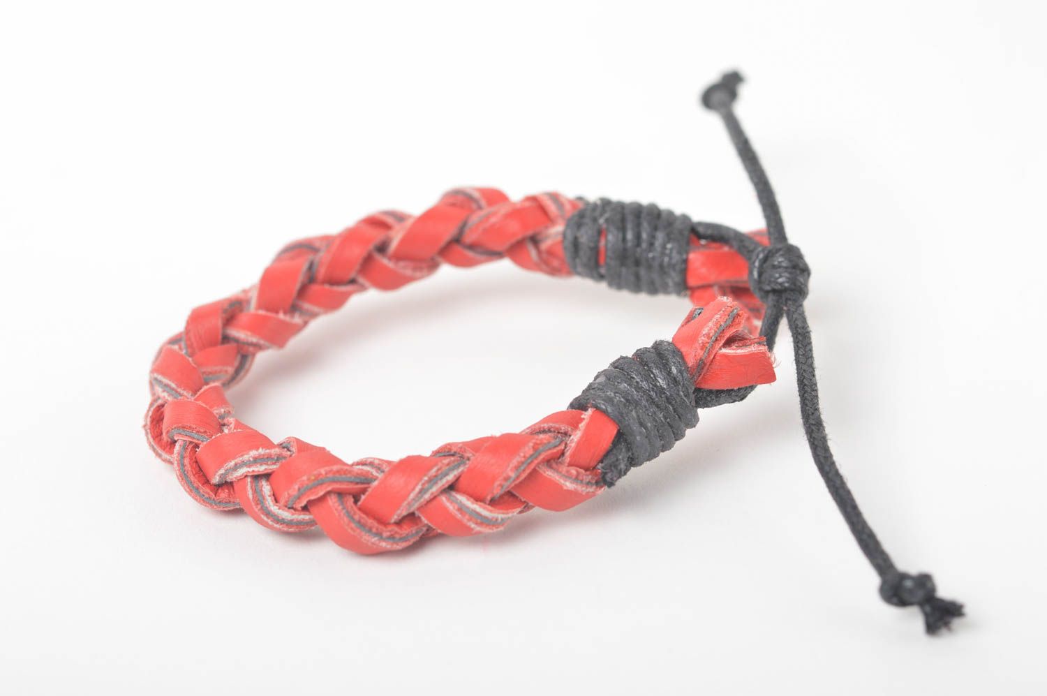Beautiful handmade braided leather bracelet cool jewelry bracelet designs photo 5