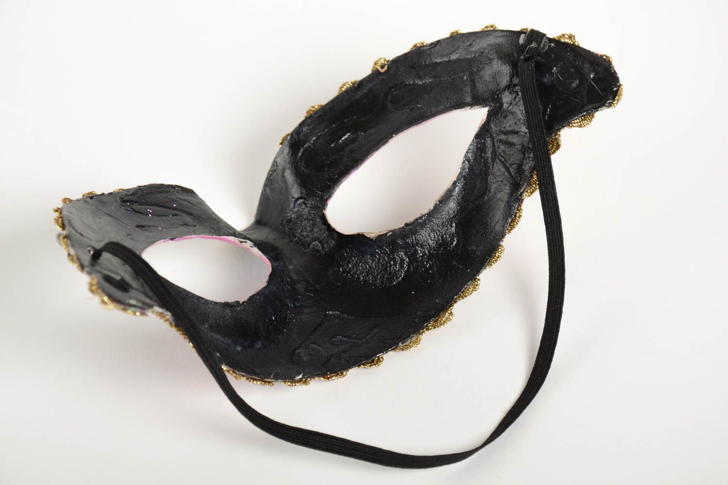 Máscara de papel mache hecha a mano accesorio de disfraz idea para carnaval  foto 3