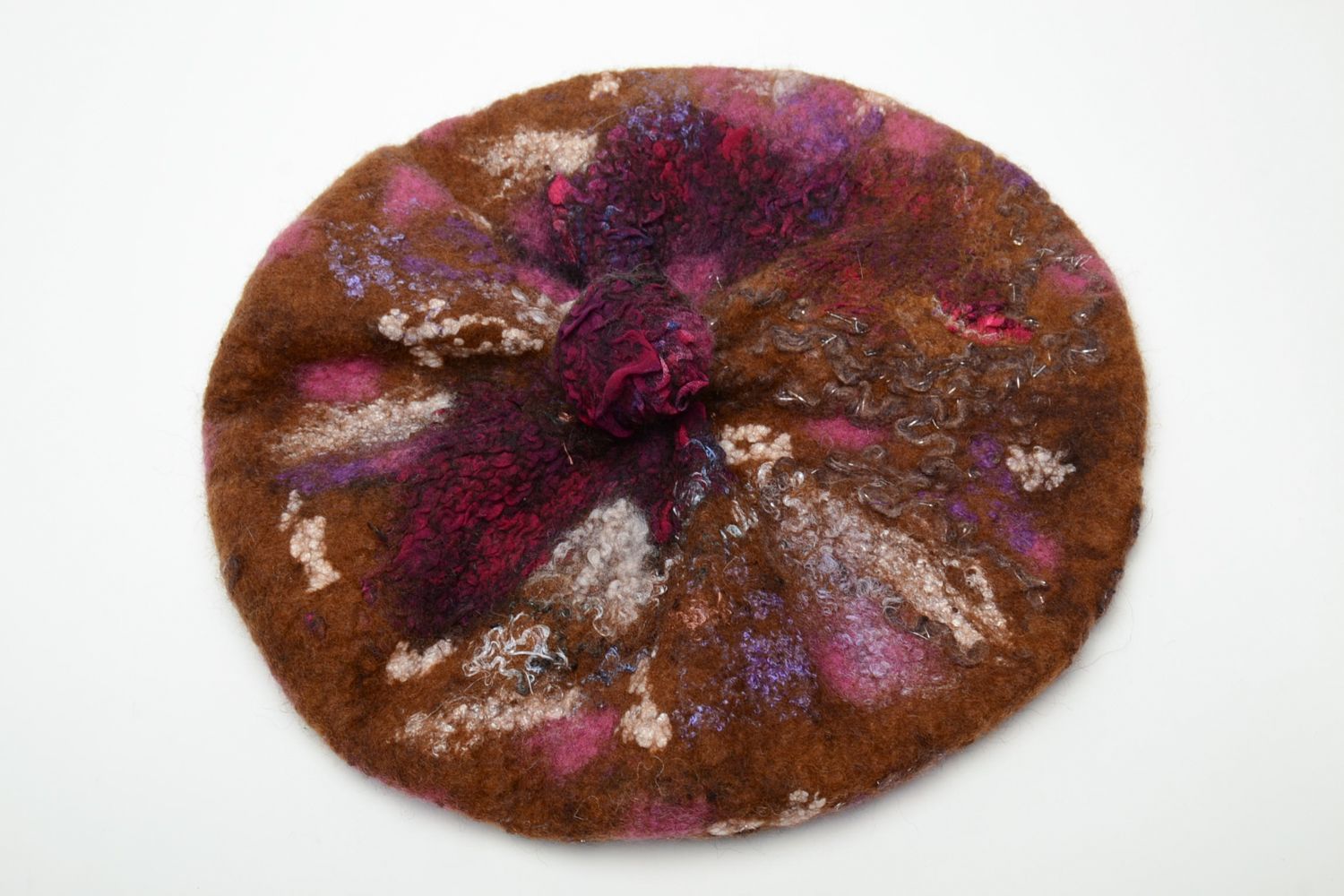 Felted wool beret photo 3