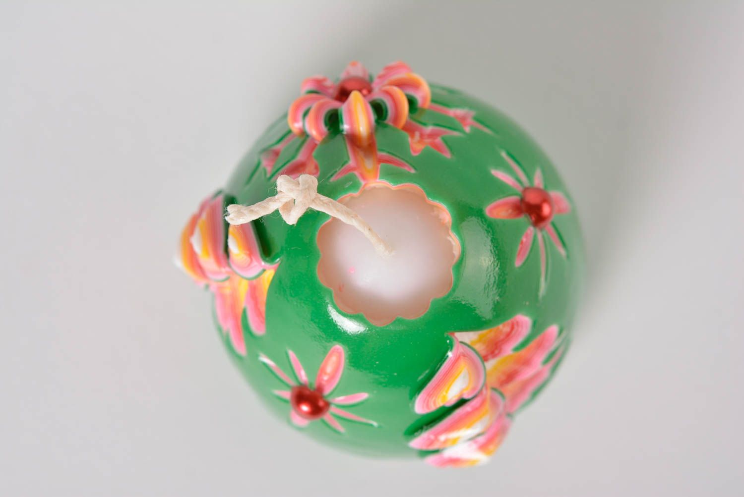 Vela de parafina hermosa hecha a mano objeto de decoración adorno para casa foto 4