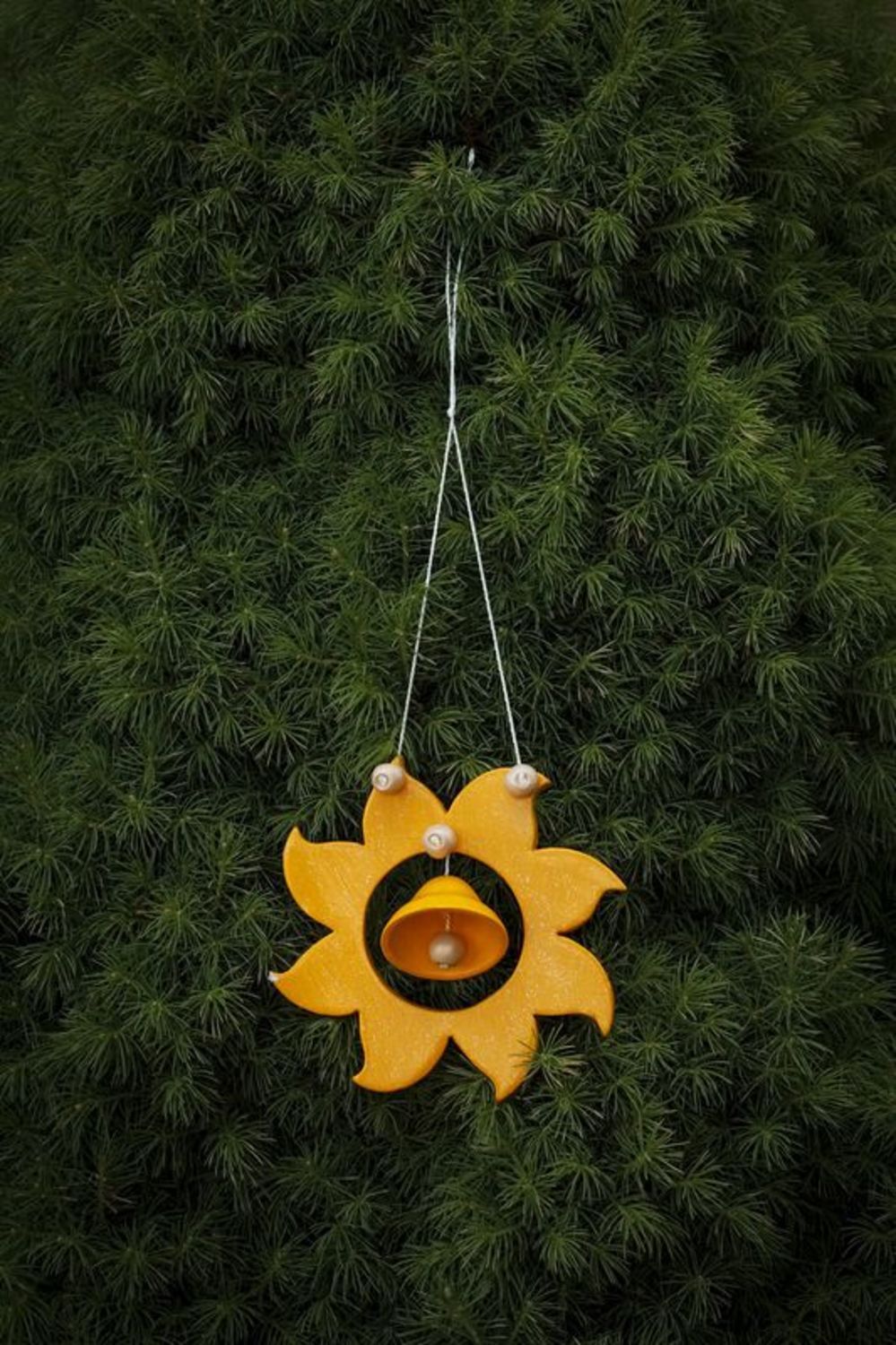 Suspension décorative Clochette avec soleil orange  photo 1
