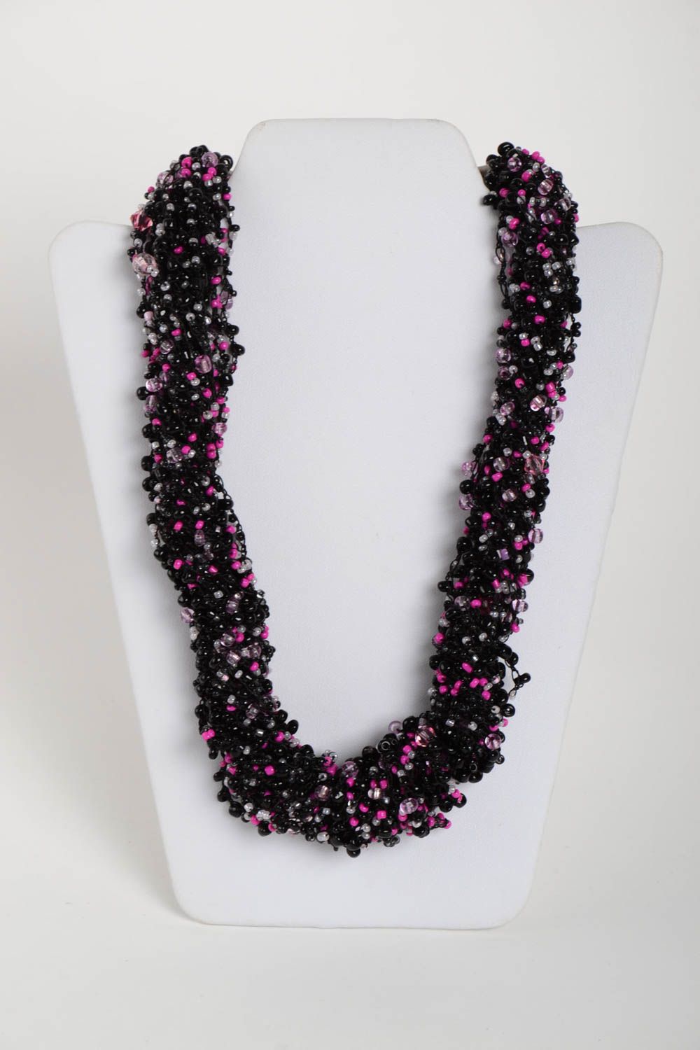 Handmade designer stylish necklace look for party beaded cute necklace photo 3