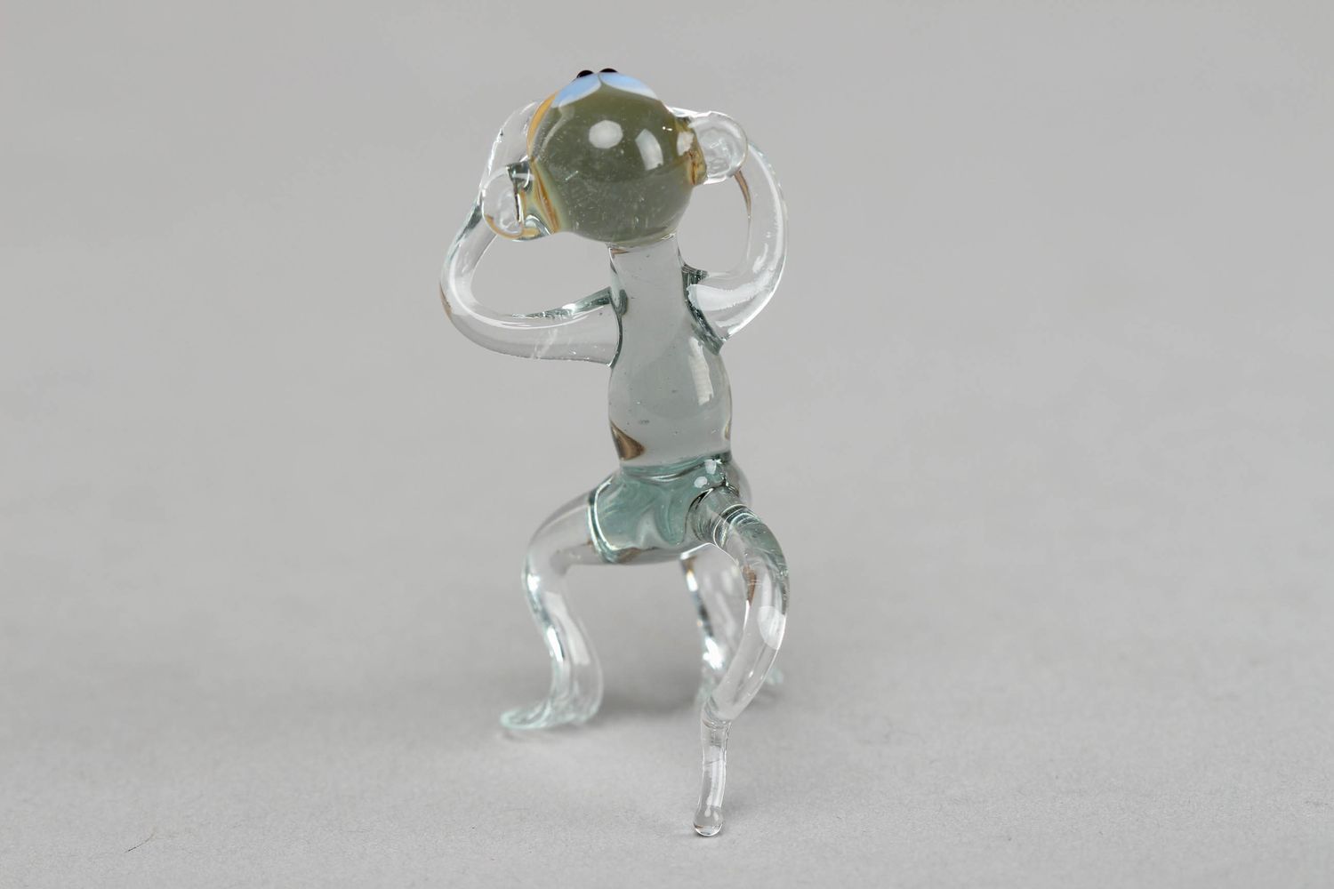 Cute lampwork glass figurine of monkey photo 2