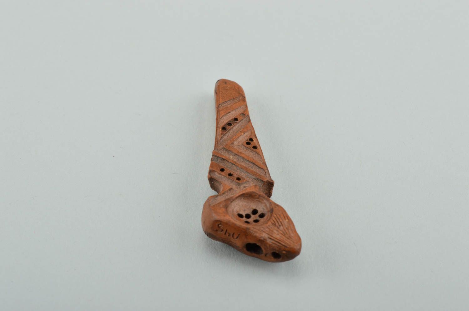 Курительная принадлежность handmade керамический сувенир курительный аксессуар фото 3