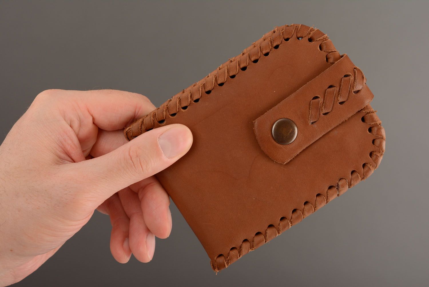 Men's leather wallet photo 3