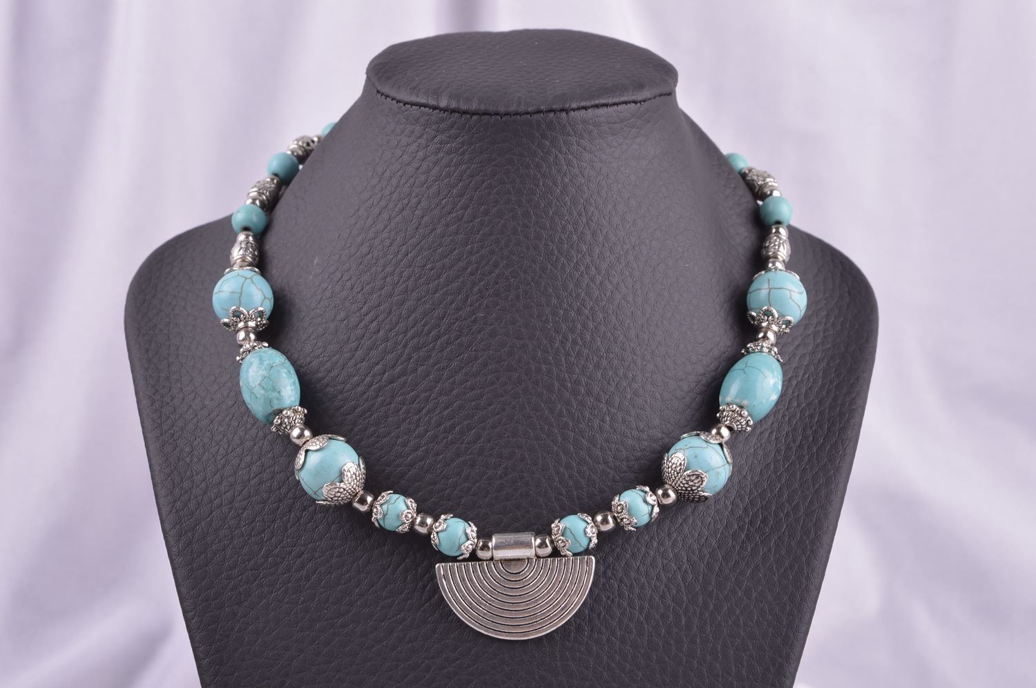 Handmade designer necklace unusual elegant necklace stunning accessory photo 1