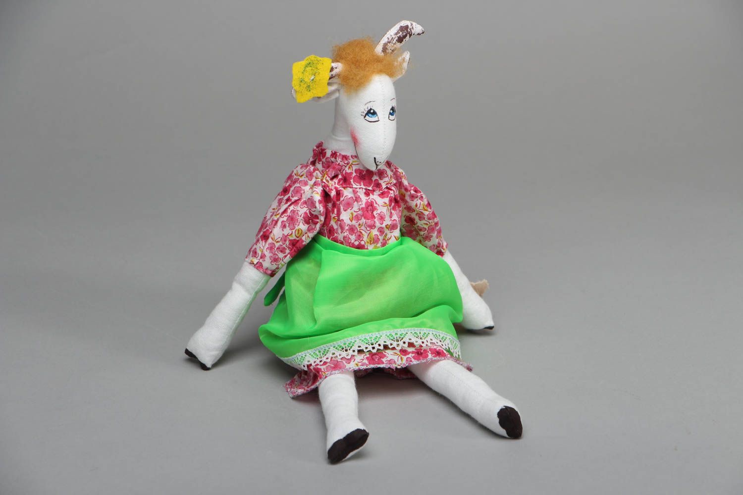 Soft fabric toy Nanny Goat photo 1