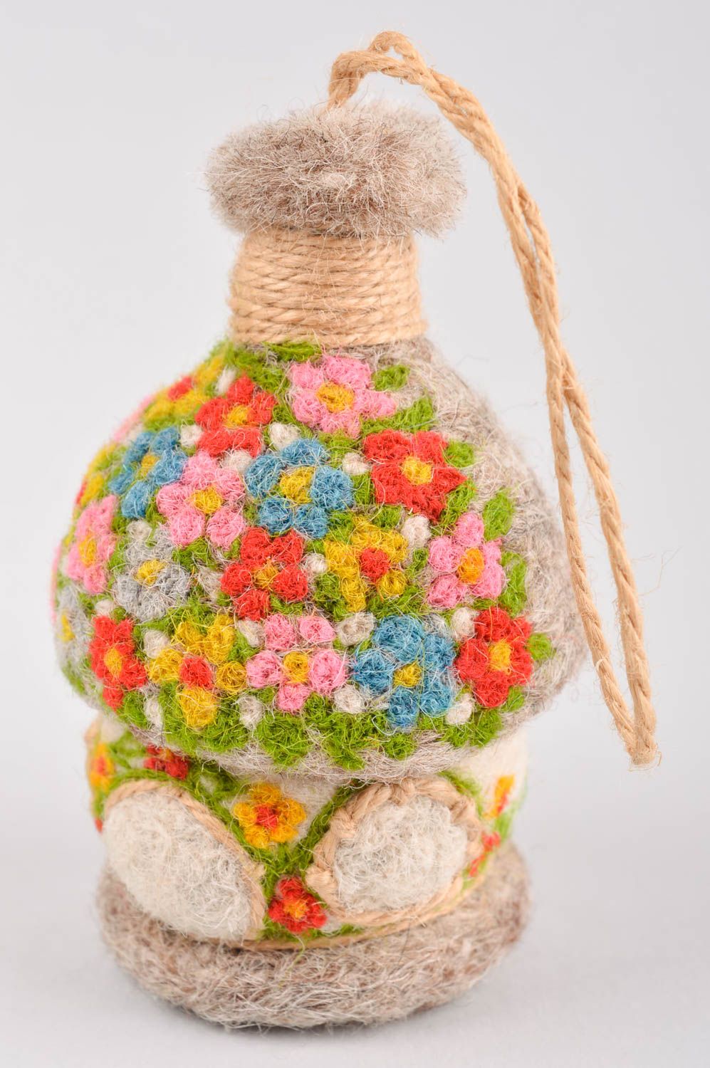 Juguete artesanal de lana peluche para niños regalo original Casita bonita foto 2