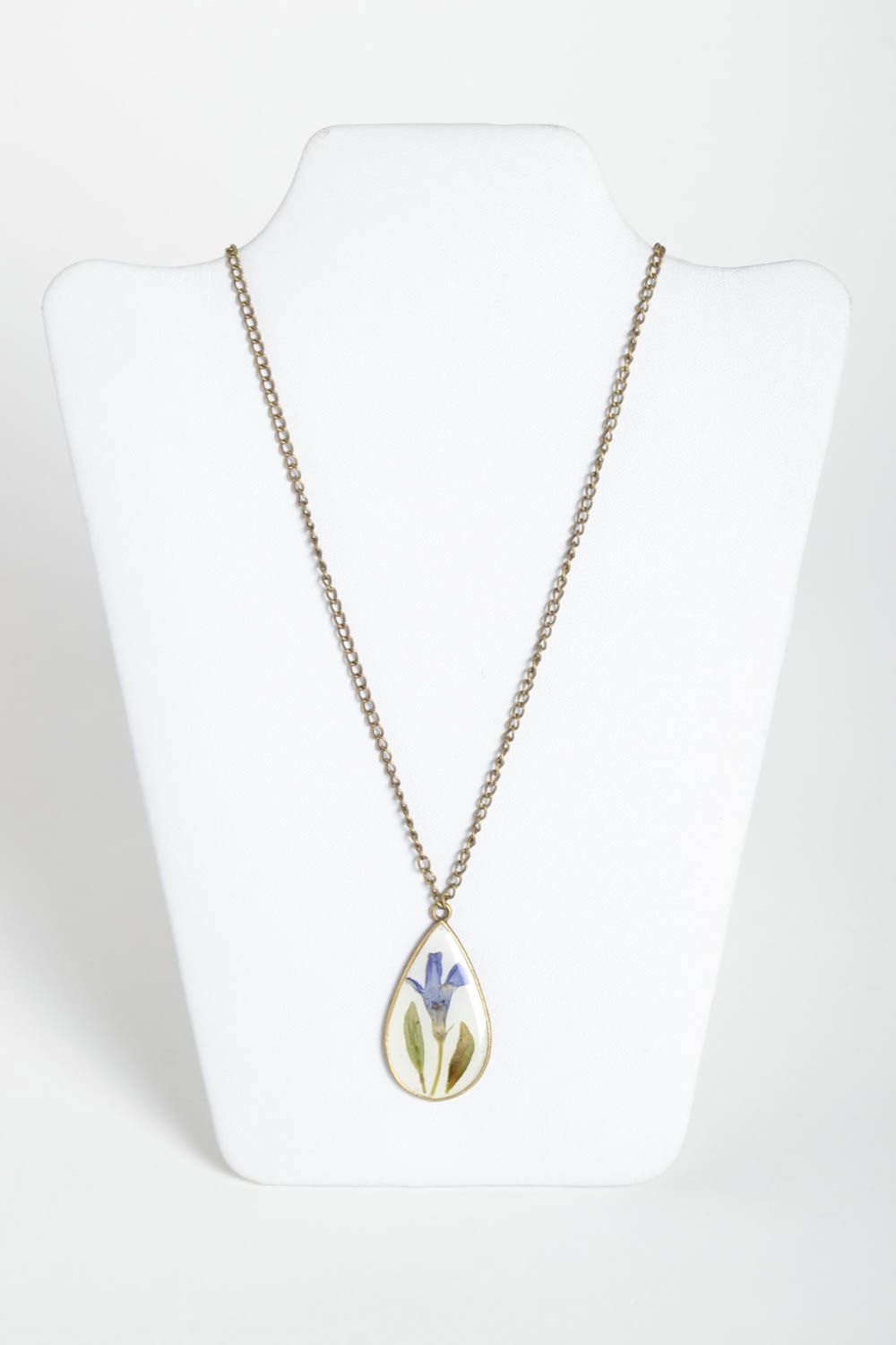Handmade designer pendant unusual stylish pendant cute botanical jewelry photo 2