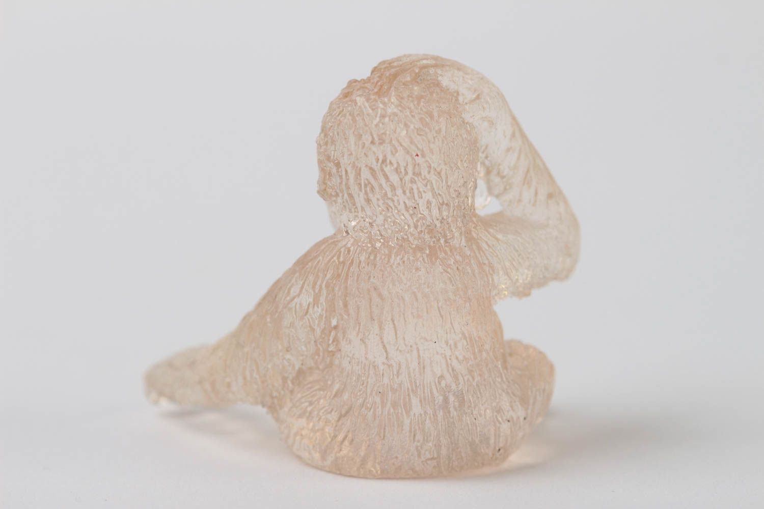 Handmade kleine Dekofigur Affe Figur Geschenk Idee durchsichtig für Tisch Deko foto 3