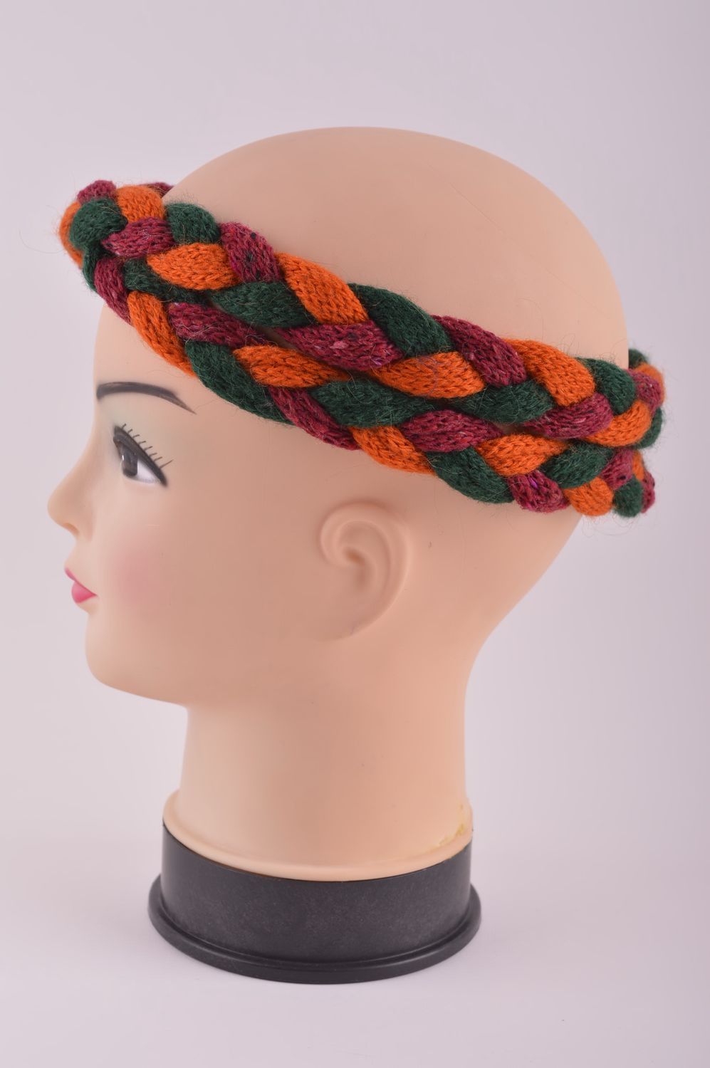 Handmade designer knitted headband warm headband fashion accessories for women photo 3