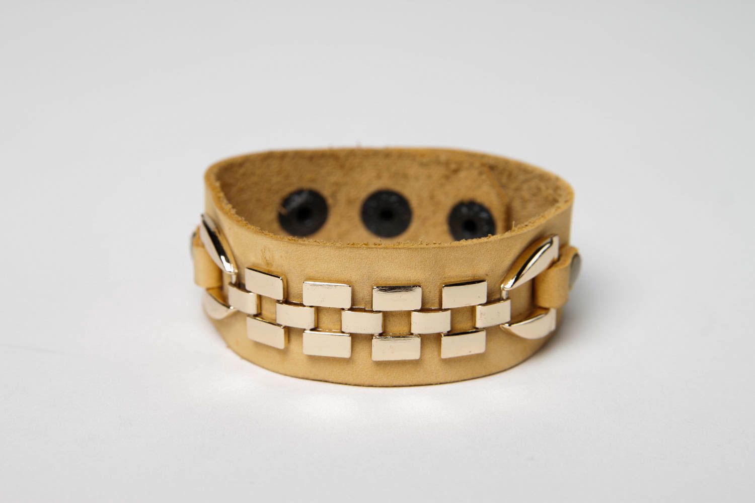 Bracciale originale fatto a mano accessorio in pelle braccialetto di moda foto 3