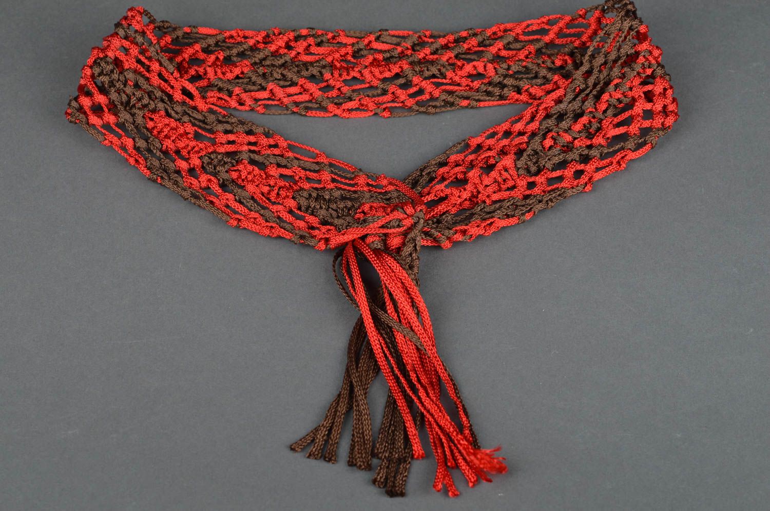 Macrame woven belt handmade woven belt thread belt ethnic belt for girls photo 2
