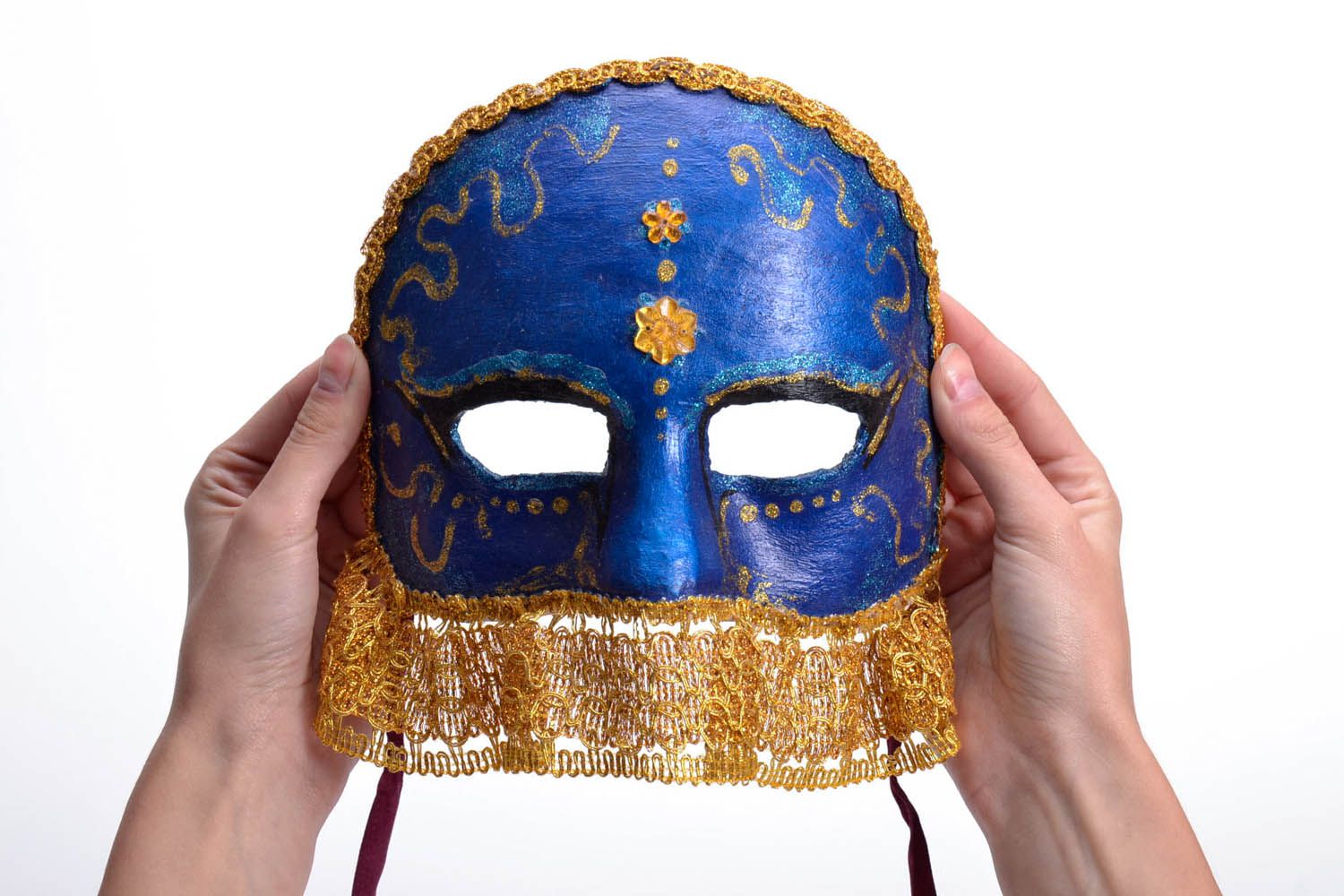 Karneval Maske aus Gips foto 4