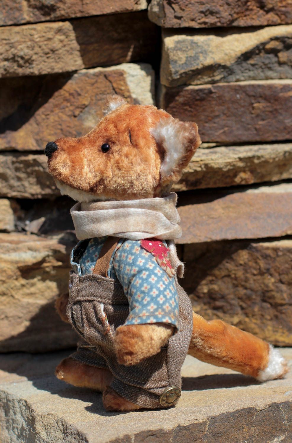 Handmade stuffed toy fox toy soft toy cute baby toys collectible toy for baby photo 5