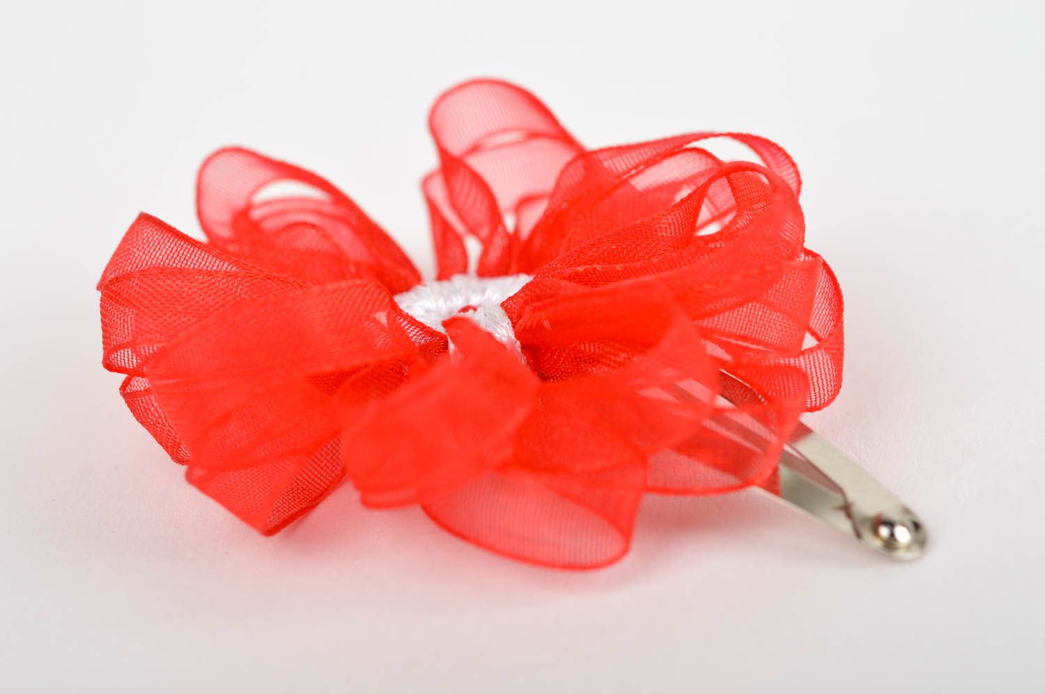 Handmade flower hair clip unusual hair clip for kids designer accessories photo 3