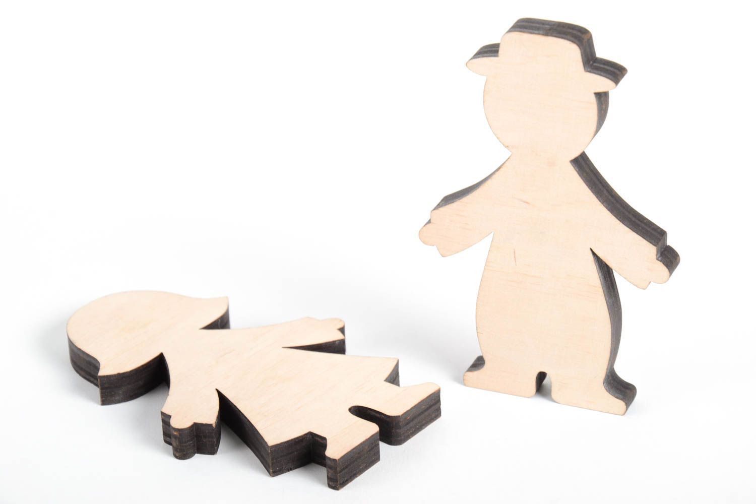 Figuren zum Bemalen handmade Junge und Mädchen Holz Rohlinge Miniatur Figuren foto 3