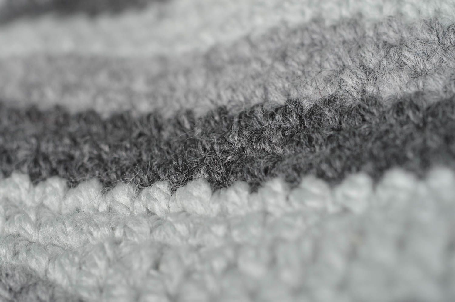 Pantoufles tricot Chaussons fait main Accessoire homme gris laine photo 3