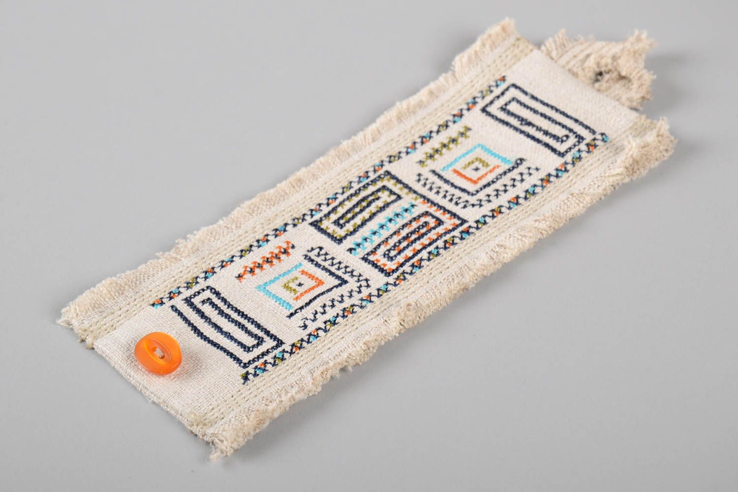 Pulsera artesanal de lino accesorio para mujeres étnico brazalete original foto 2
