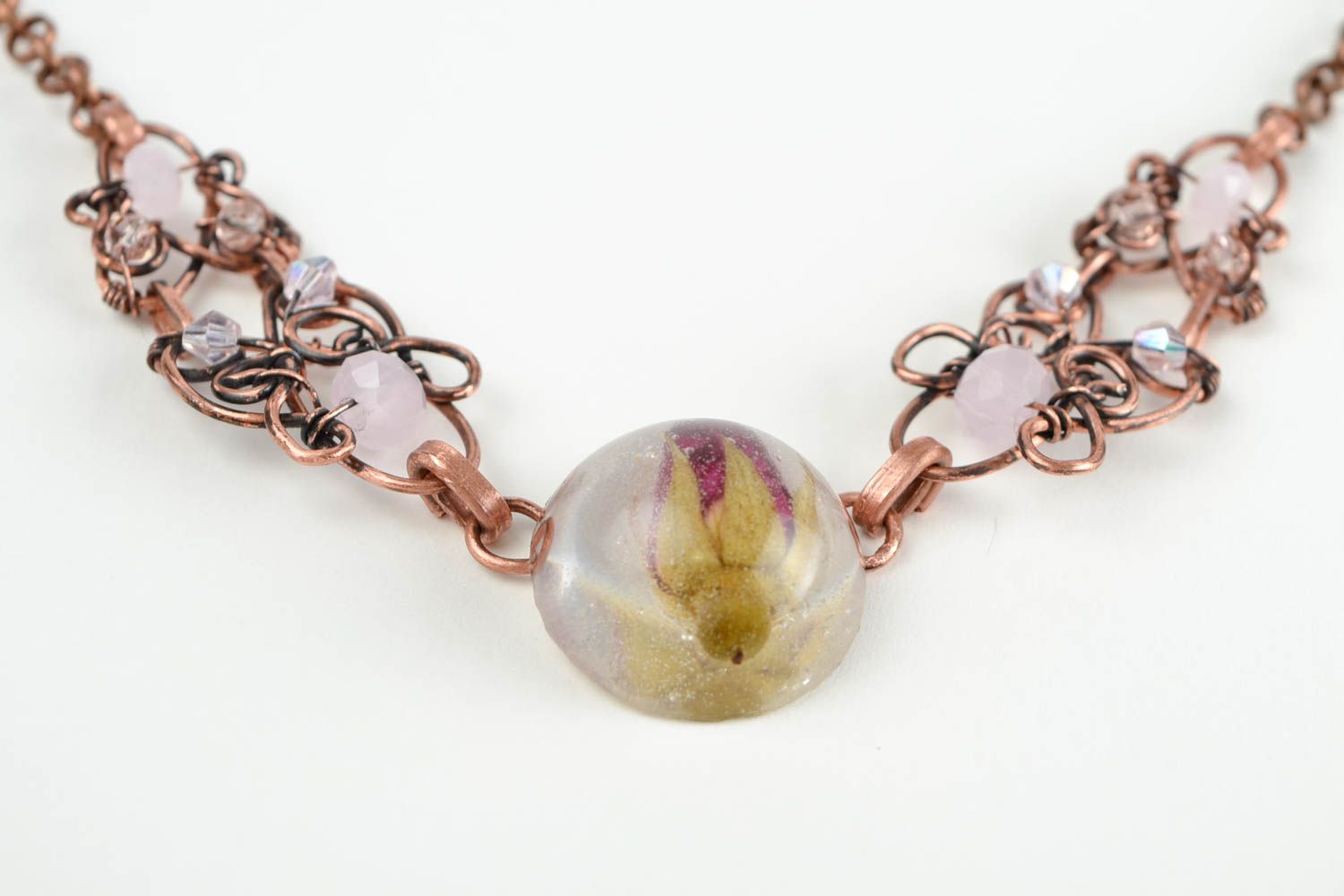 Halskette Kupfer handgefertigt Collier für Frauen toll Frauen Accessoire foto 5