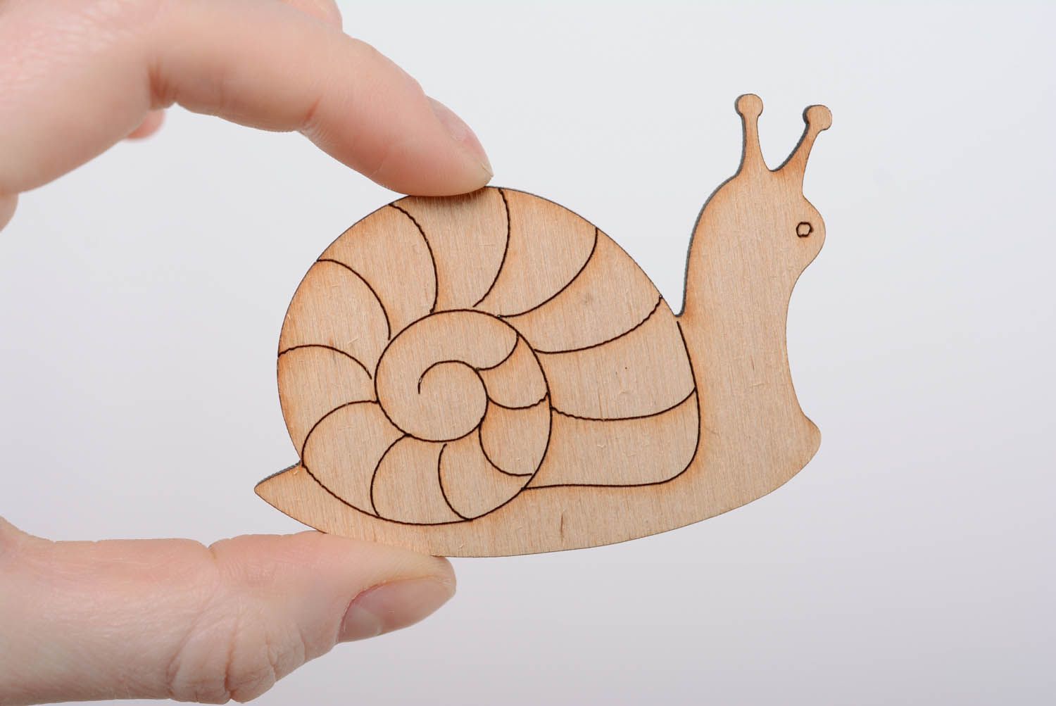 Wooden blank for painting Snail photo 4